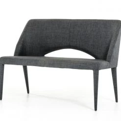 VIG Modrest Williamette Modern Dark Grey Fabric Bench Bedroom