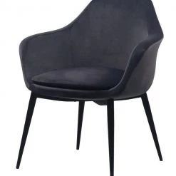 VIG Modrest Wilson Modern Velvet & Black Dining Chair Dining Room