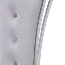 VIG Modrest Bonnie Modern Grey Velvet & Stainless Steel Dining Chair (Set Of 2) Dining Room