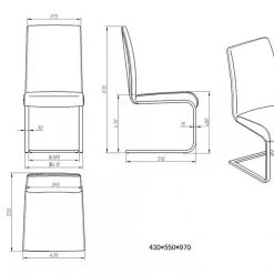 VIG Crane - Modern White Dining Chair (Set Of 2)