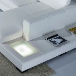 VIG Living Room Divani Casa T35 - Modern Bonded Leather Sectional Sofa