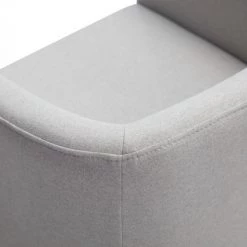 VIG Dining Room Modrest Yukon Modern Fabric And Antique Brass Dining Chair