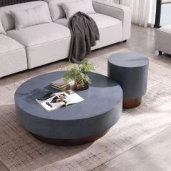 VIG Modrest Zachary - Modern Metal & Antique Copper Coffee Table