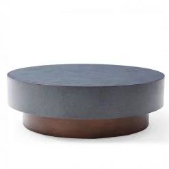 VIG Modrest Zachary - Modern Metal & Antique Copper Coffee Table