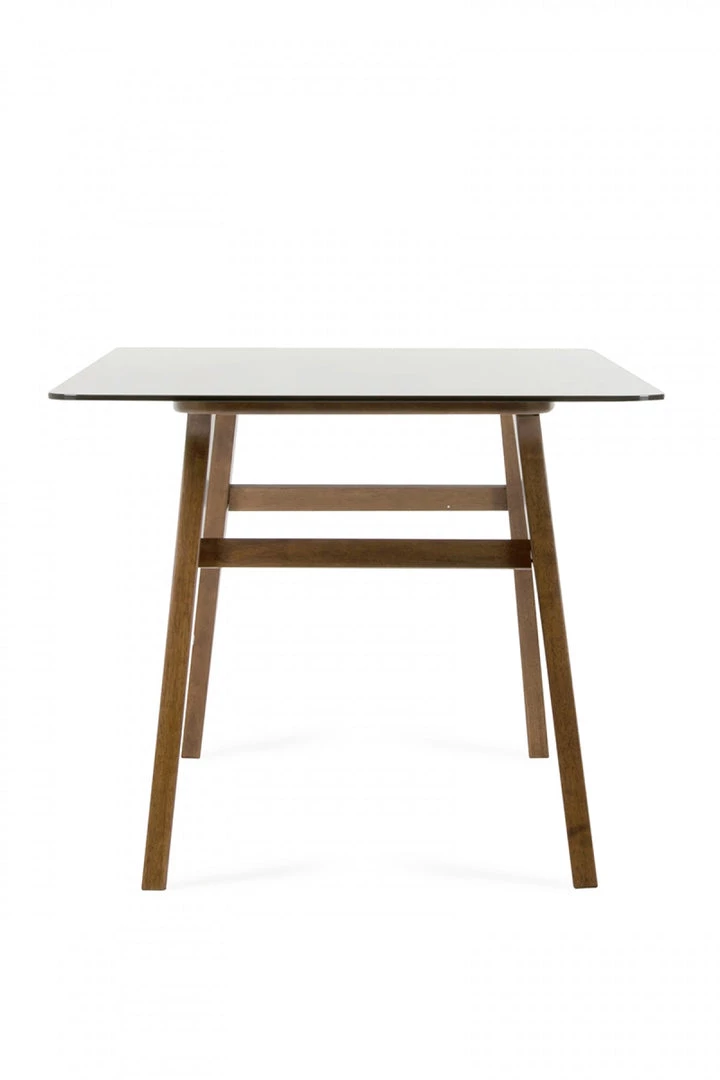 VIG Dining Room Modrest Zeppelin Modern Smoked Glass Dining Table